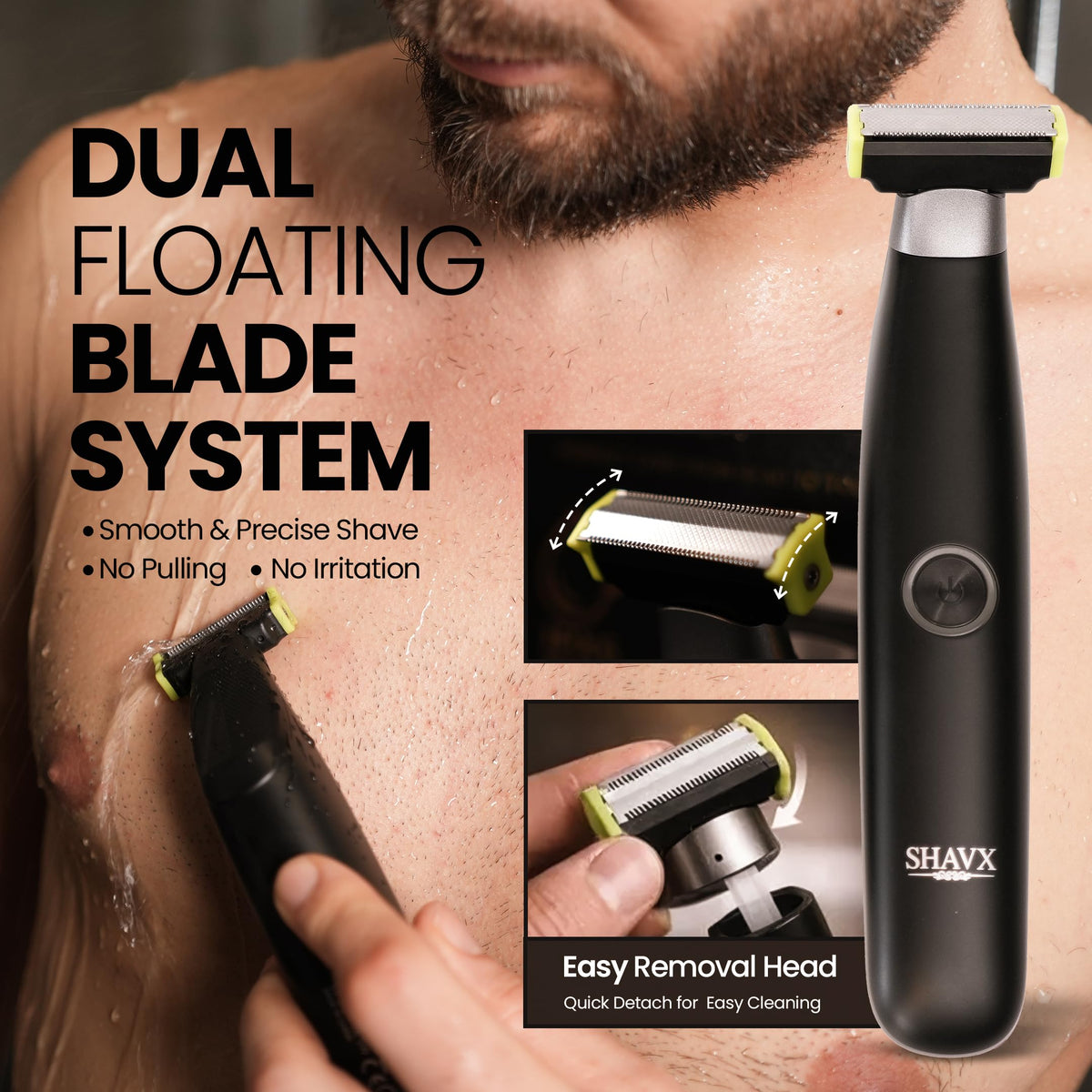 SHAVX USB-C rapid charging powers up for reliable grooming sessions