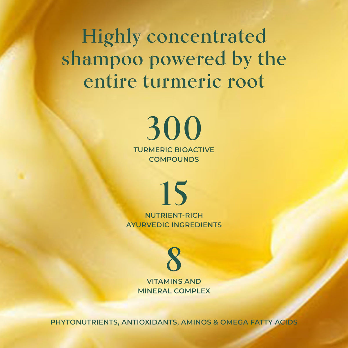 Close-up of turmeric root oil and turmeric extract in SHAZ & KIKS formula