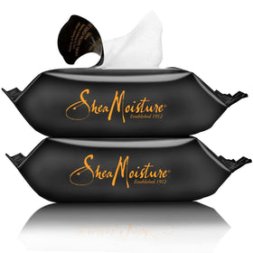 Shea Moisture makeup remover wipes with oil-control formula for balanced skin.