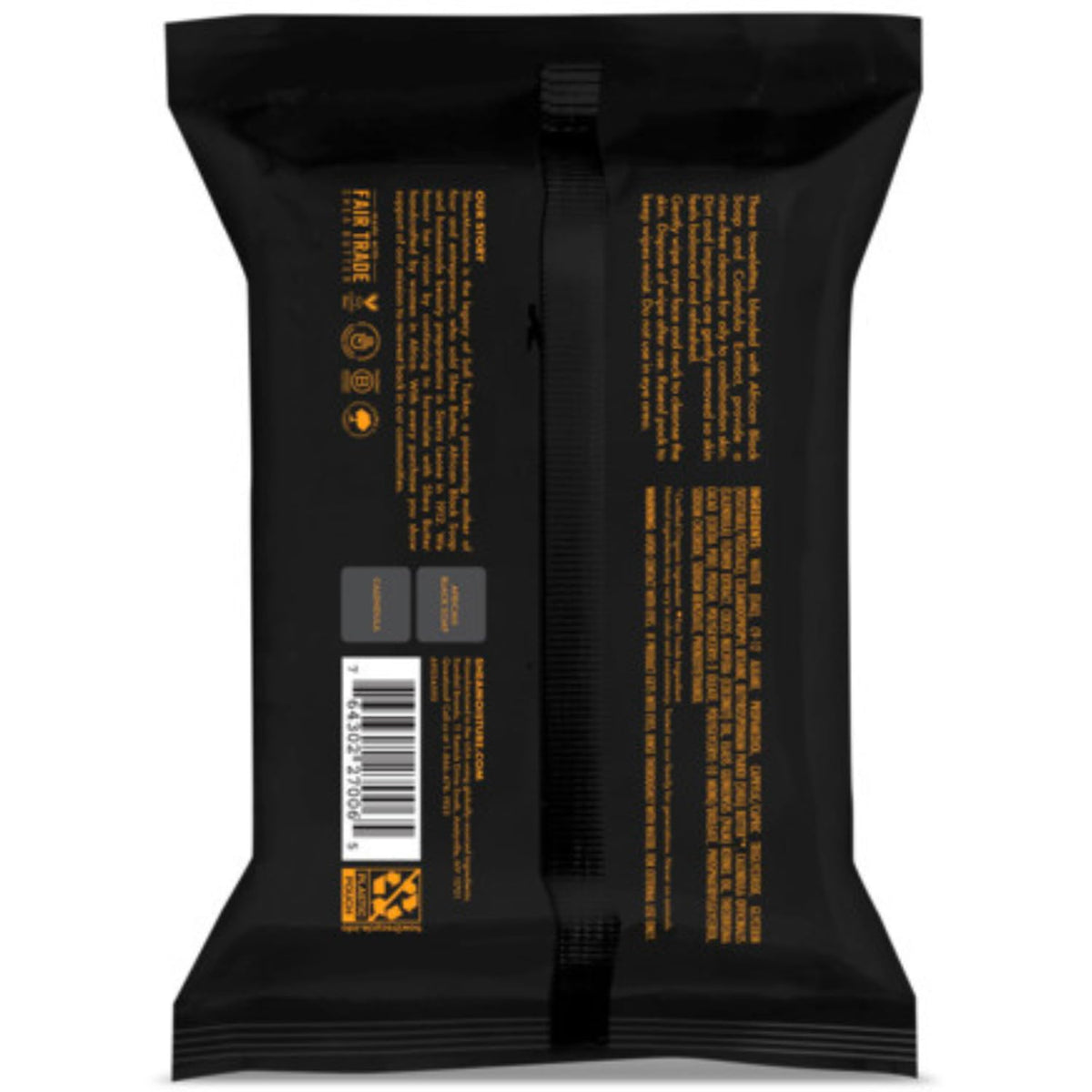 Shea Moisture makeup remover wipes with Tea Tree Oil for clarifying skin.