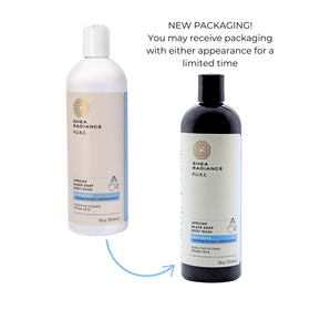 Routine shot suggests using on face, body, or hair for versatility