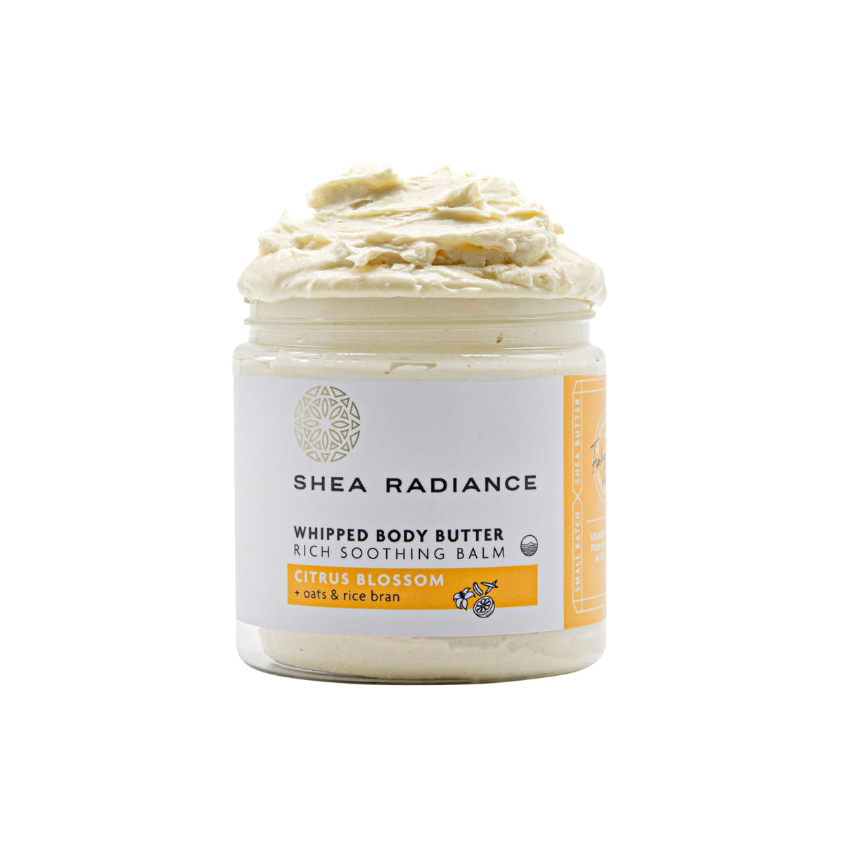 Shea Radiance P.U.R.E. whipped butter Citrus Blossom jar for deep hydration