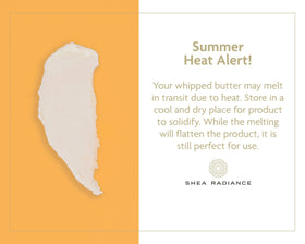 Oatmeal detail in Shea Radiance P.U.R.E. whipped butter for gentle soothing