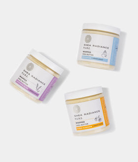 Close-up of the creamy texture of Shea Radiance P.U.R.E. whipped butter