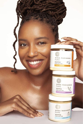 Ingredient list image for Shea Radiance P.U.R.E. whipped butter with natural formula