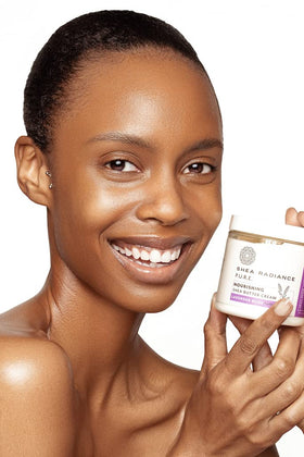 Rice bran oil detail in Shea Radiance P.U.R.E. whipped butter for nourishment