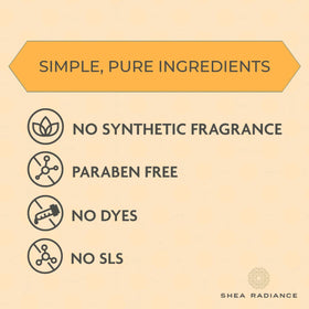 Shelf display of Shea Radiance P.U.R.E. whipped butter