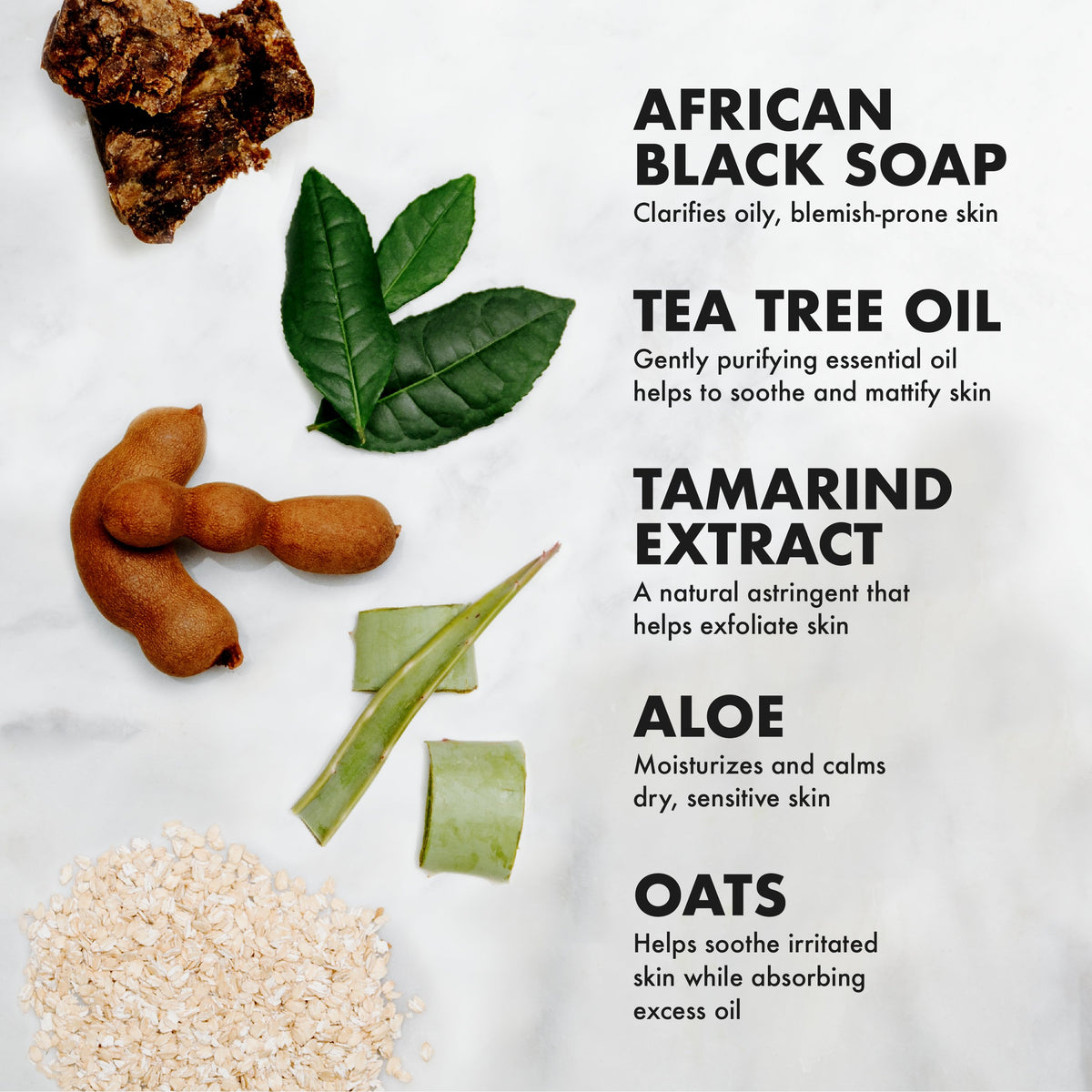 Packaging of SheaMoisture mask emphasizes cleansing and oil-absorbing benefits.