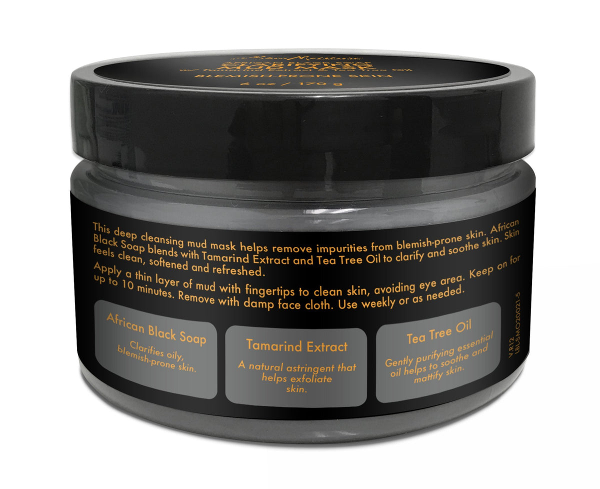 Close-up of creamy texture ready to purify pores with SheaMoisture mask.