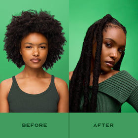 Sheamoisture amla oil-infused formula close-up, nourishing shine.