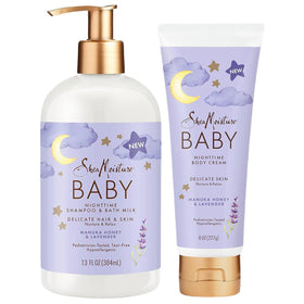 Sheamoisture Baby Care Set relaxing nighttime shampoo bottle with lavender scent for calm bedtimes