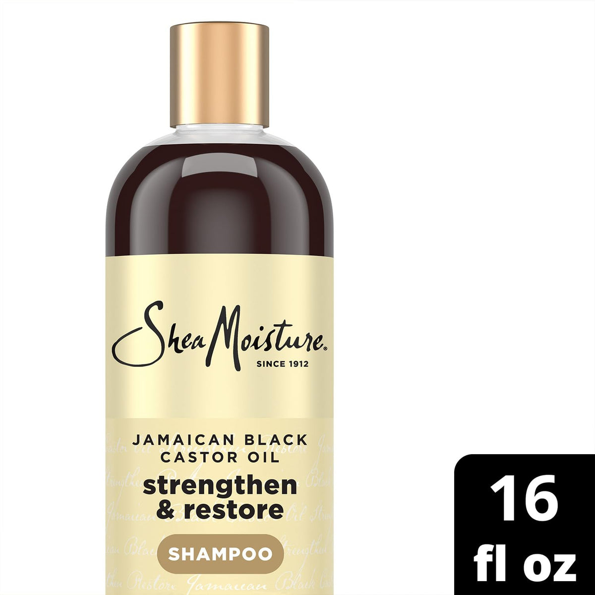 SheaMoisture with castor oil and shea butter nourishes hair.