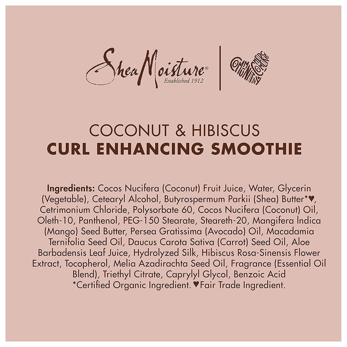 Styled curls with Shea Moisture Coconut Hibiscus Curl Enhancing Smoothie shine