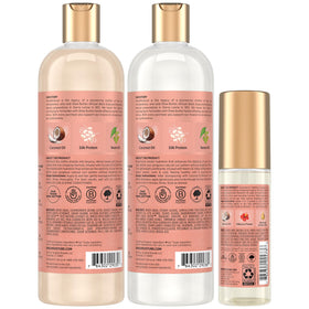 SheaMoisture Coconut Hibiscus Conditioner bottle provides detangling and definition.