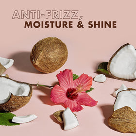 Damp hair ready for styling with Shea Moisture Coconut Hibiscus Curl Enhancing Smoothie