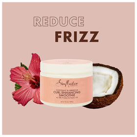 Shea Moisture Coconut Hibiscus Curl Enhancing Smoothie helps smooth frizz on curly hair