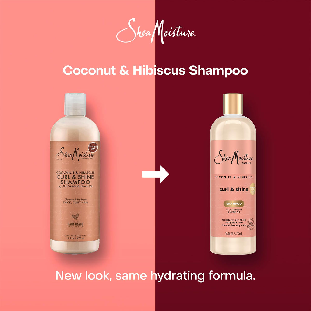 Defined curls after washing look nourished with SheaMoisture