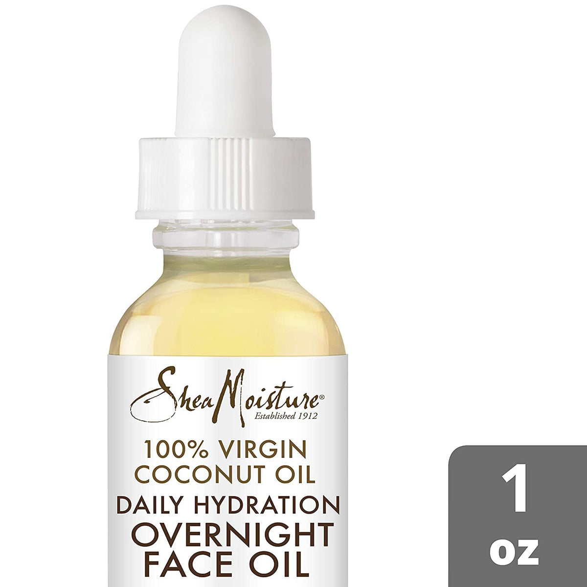 SheaMoisture Coconut Oil for Face ingredients close-up with coconut milk