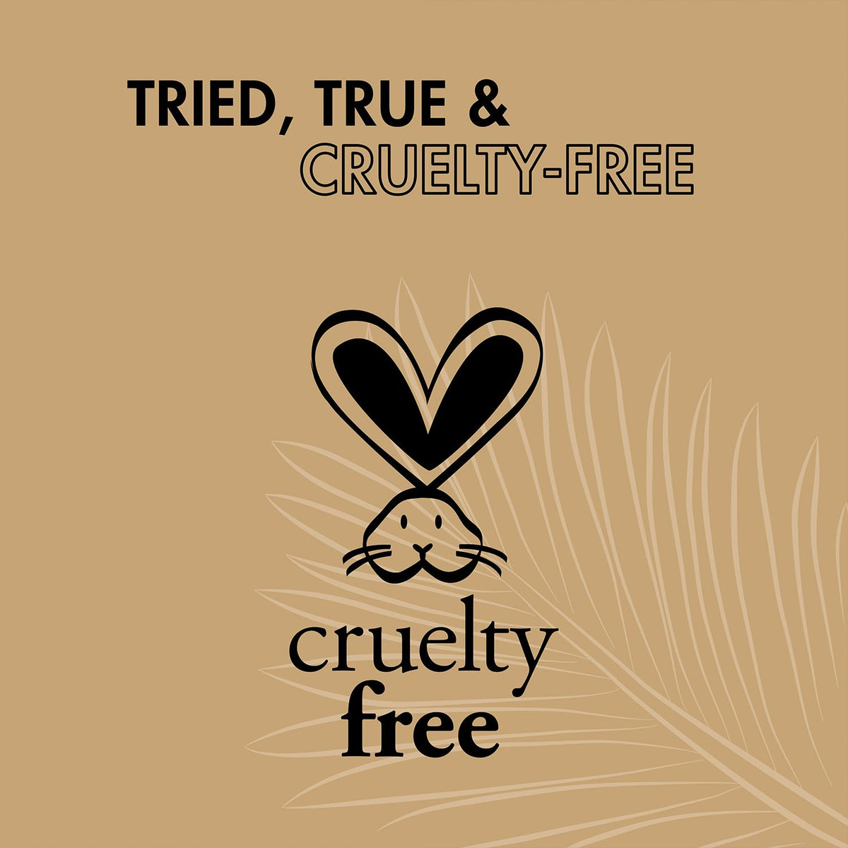 Cruelty-free logo signaling ethical production and no animal testing