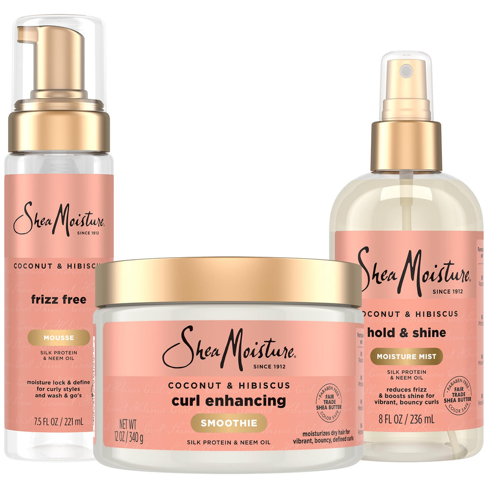 SheaMoisture Curl Enhancing Smoothie bottle boosts defined curls