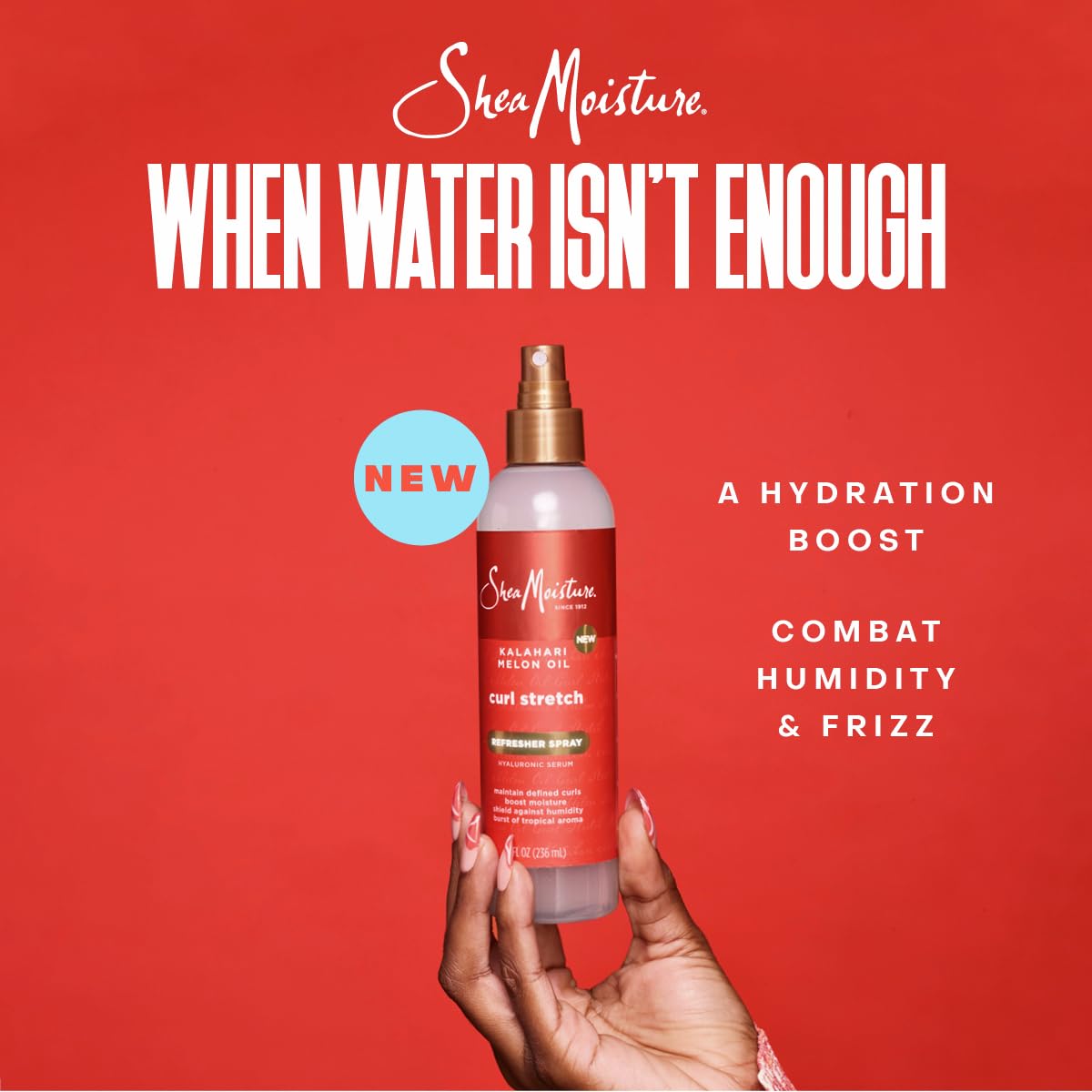 SheaMoisture Curl Stretch Regimen Pack on shelf invites a simple styling routine.
