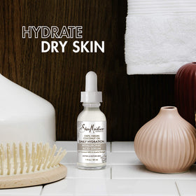 SheaMoisture Daily Hydration Serum applied to clean skin.