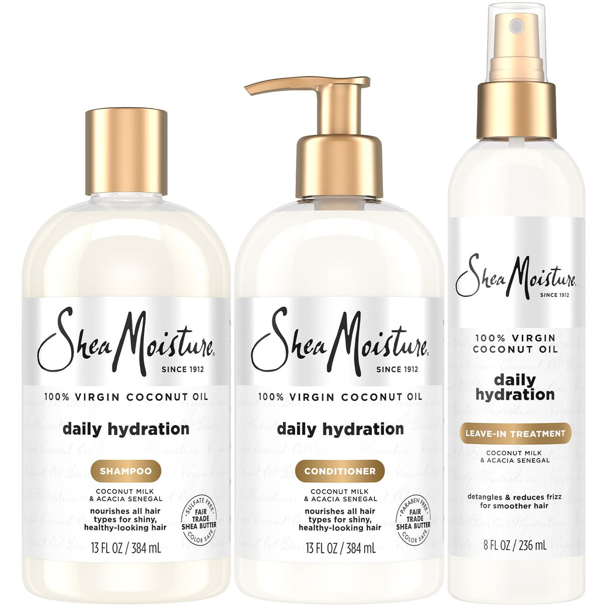 SheaMoisture Daily Hydration Shampoo bottle ready to cleanse and hydrate hair