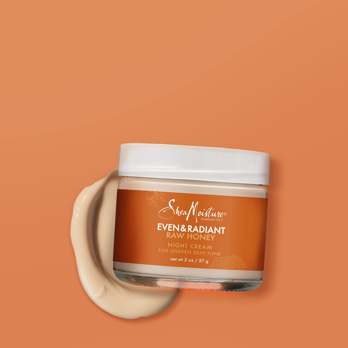 Before and after texture comparison image for skin with night cream