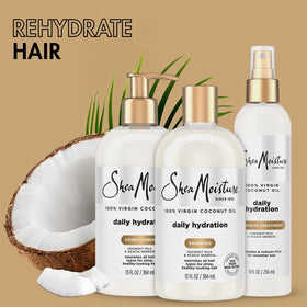 Leave-In Treatment being dispensed for detangling and frizz control