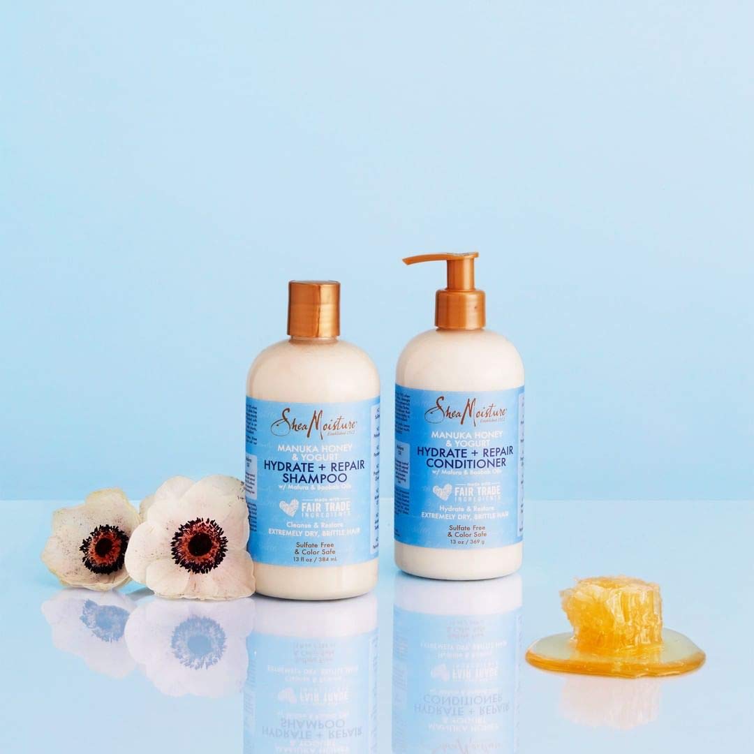 Manuka Honey and Yogurt Conditioner close-up with healthy shine potential.