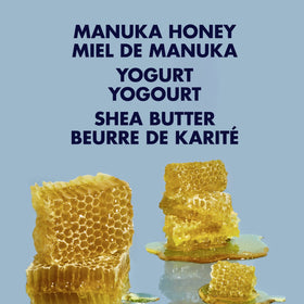 Shea Moisture Manuka Honey Yogurt Leave-In texture shot hints at detangling ease.