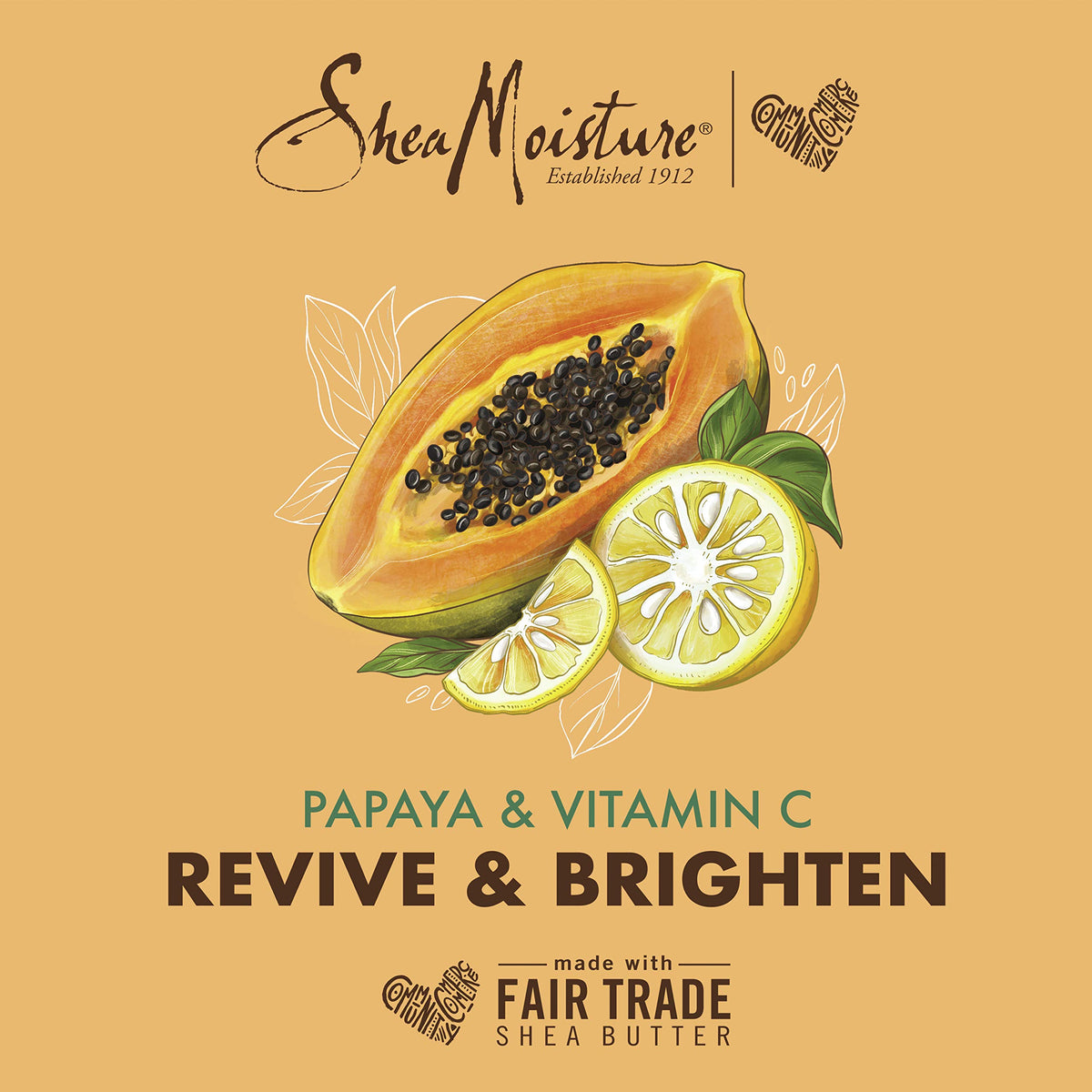 Sheamoisture night cream tub shown on clean skin for hydration.