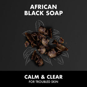 SheaMoisture contains African Black Soap and Shea Butter for nourishment.