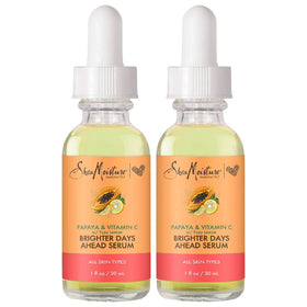 SheaMoisture Papaya Vitamin C Serum 2-Pack bottle for daily brightening and hydration.