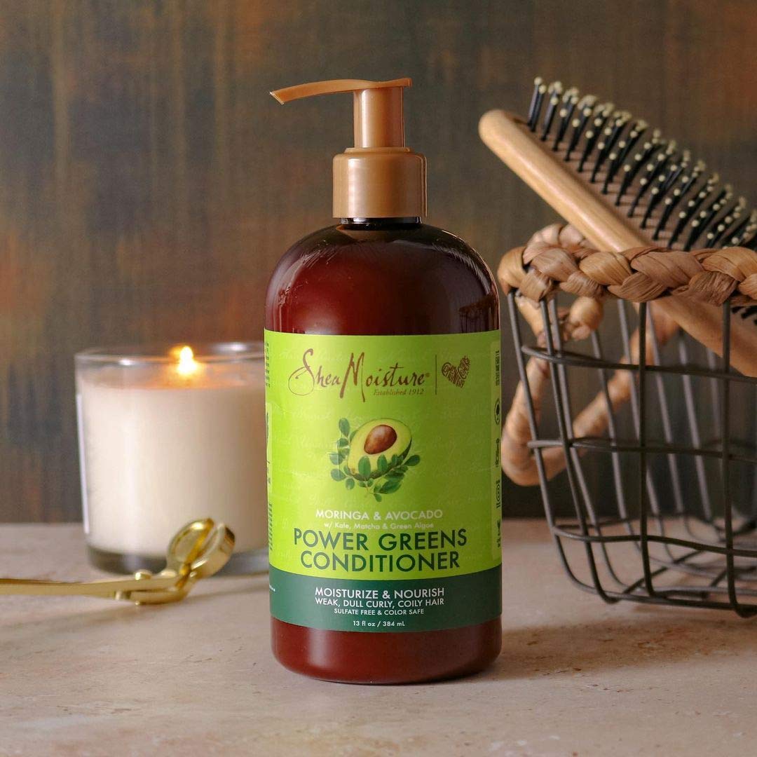 Ingredients panel highlights moringa, avocado, kale and matcha for nourishment.