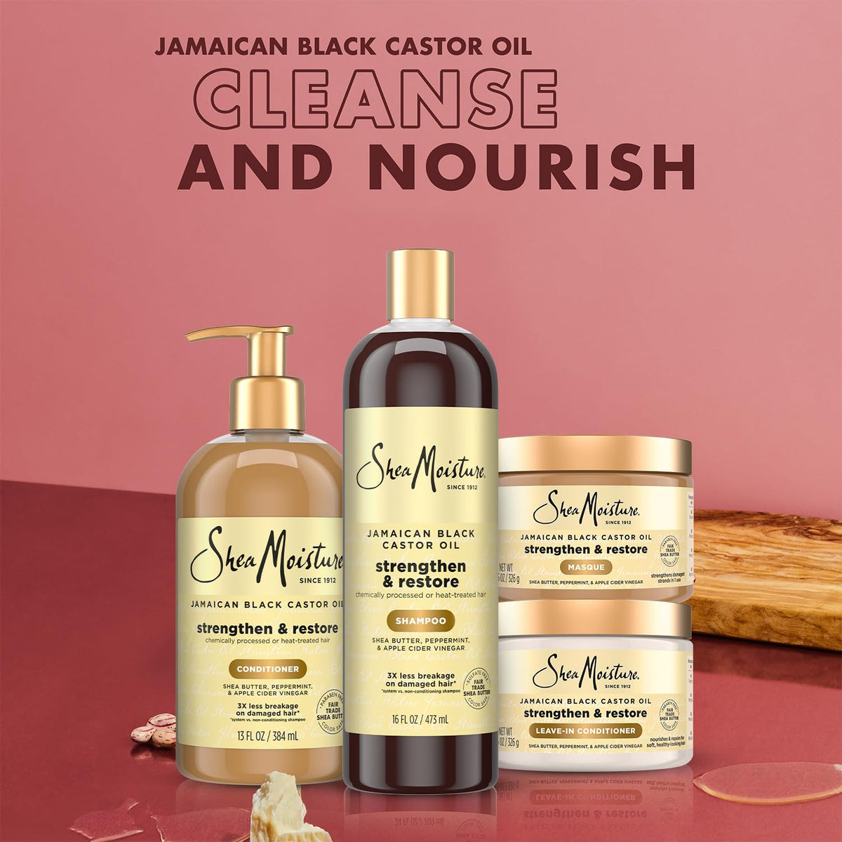 Restorative Masque from SheaMoisture treats damaged strands quickly hair