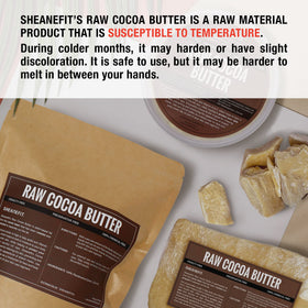 Sheanefit additives-free label signals pure, unprocessed cocoa butter.