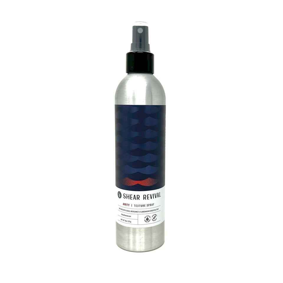 Shear Revival Amity Texture Spray bottle showing texture and matte finish.