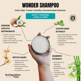 Shear Revival Wonder Shampoo with bamboo extract promoting elasticity.