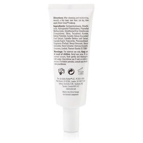 Sheer Cover Base Perfector Primer skin texture close-up showing refined finish.