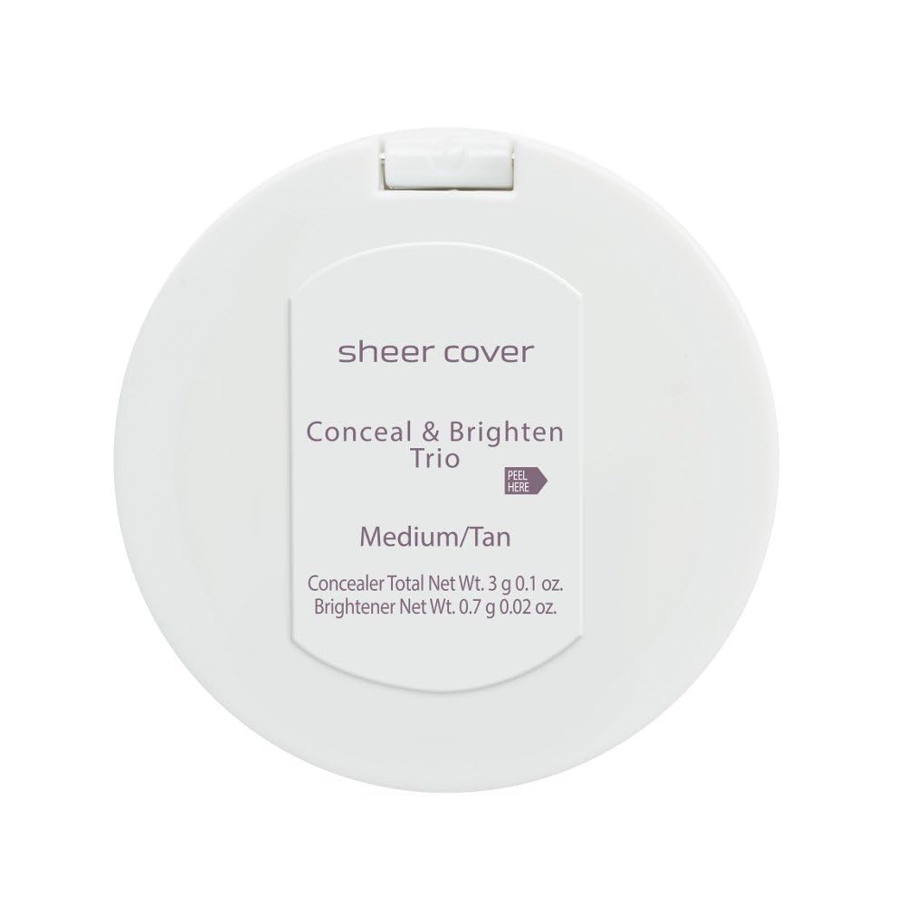 Travel friendly Sheer Cover Studio compact for on-the-go touch ups.