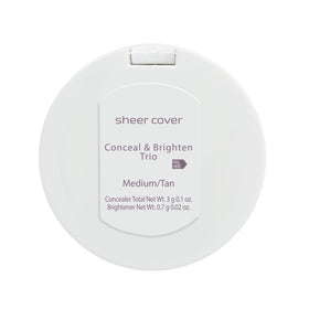 Travel friendly Sheer Cover Studio compact for on-the-go touch ups.