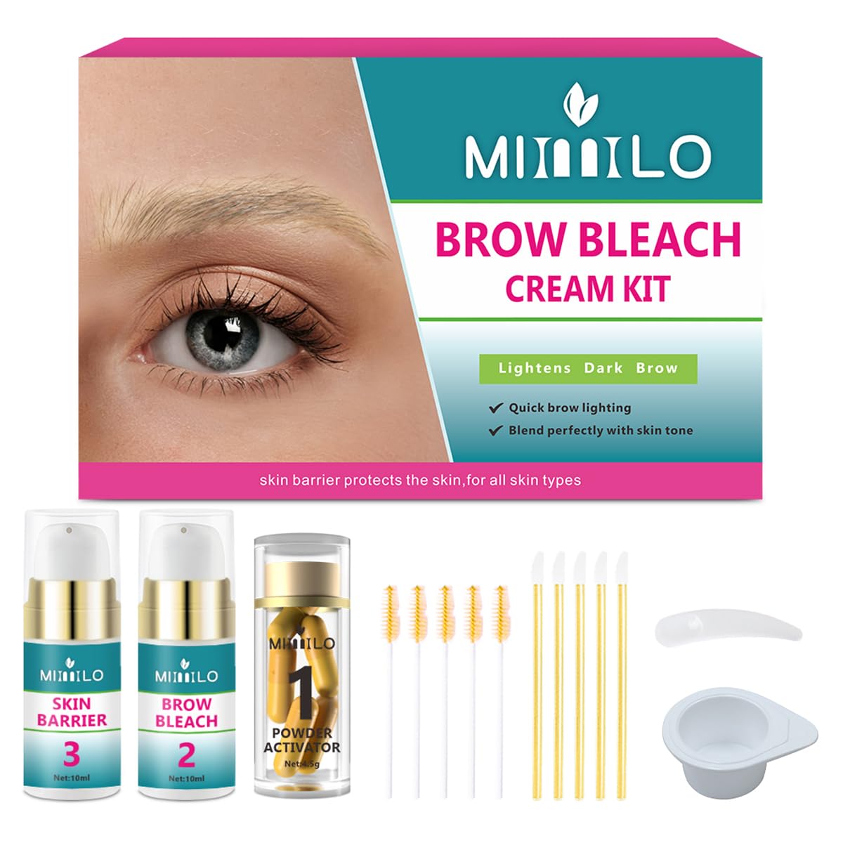 SHEEYOON eyebrow bleach cream tube for quick, even lightening.