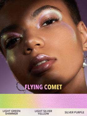 SHEGLAM Chroma-Glow Bloom cheek highlight shows chromatic shimmer on high points