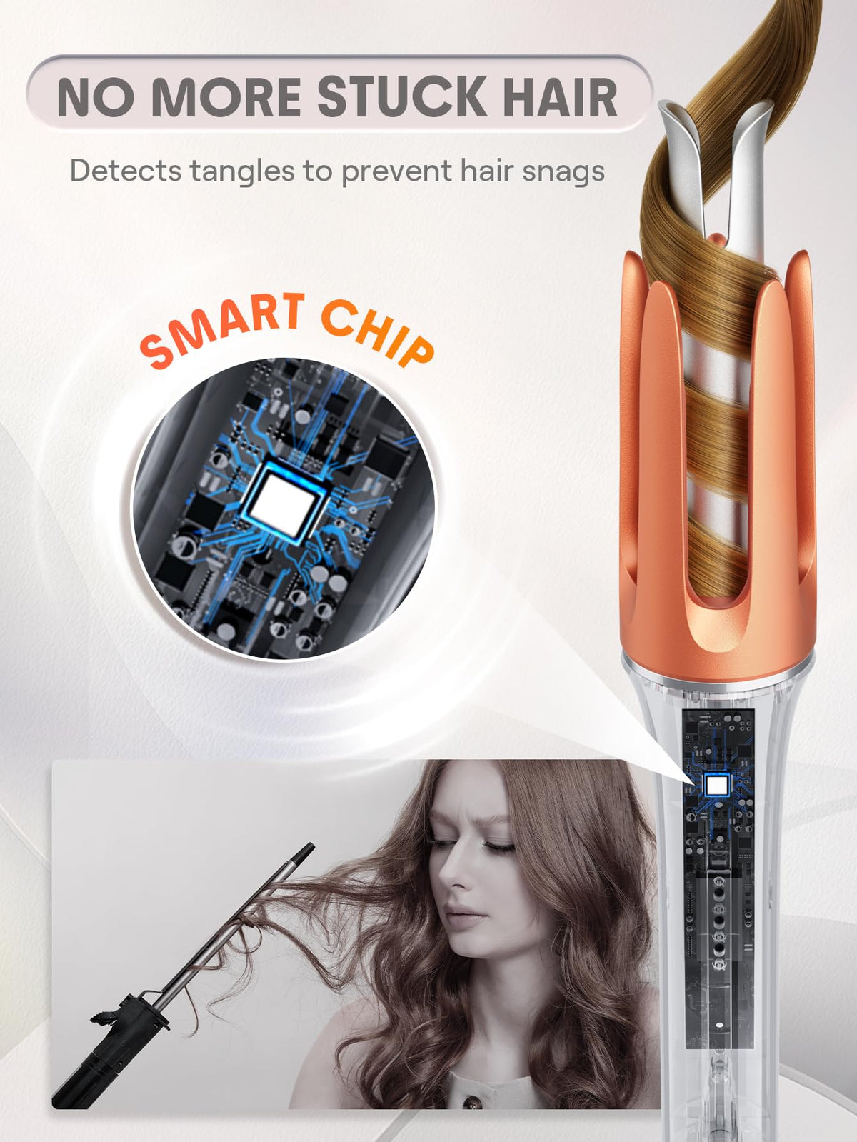 SHEGLAM dual voltage curling iron for global travel