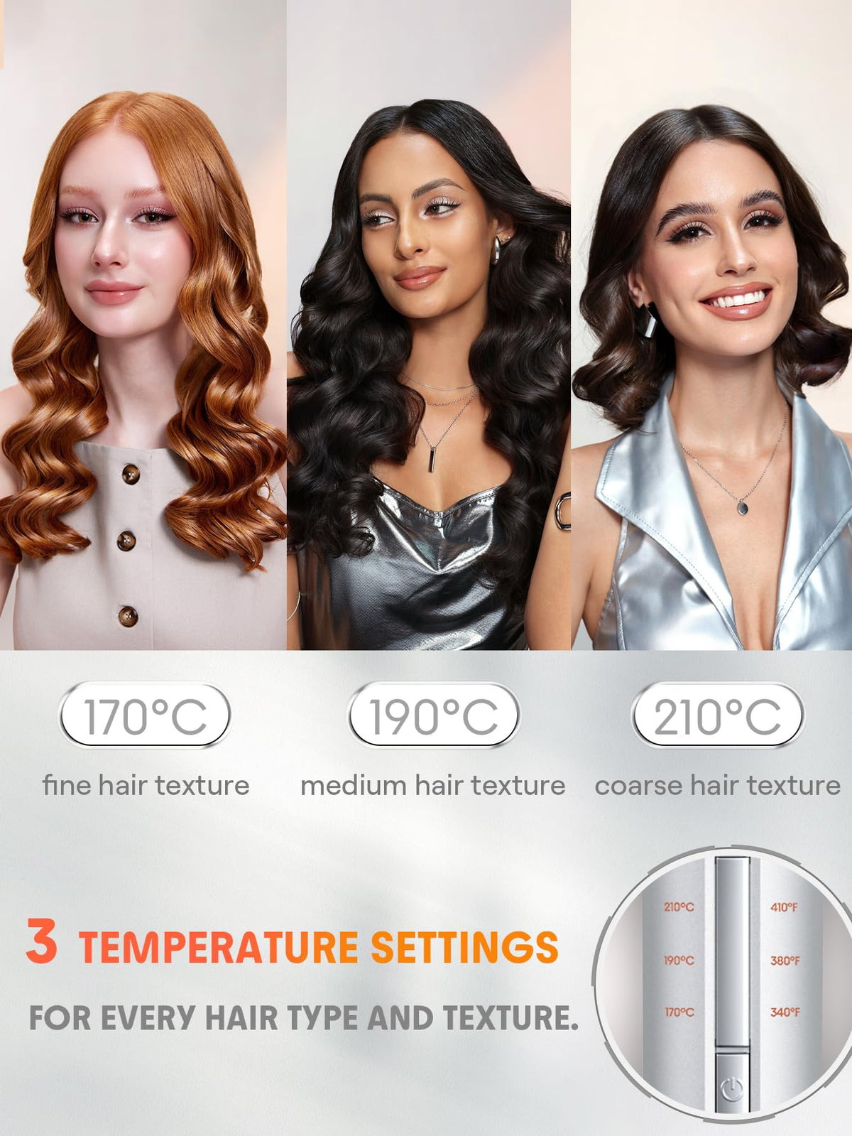 SHEGLAM automatic curling iron gold rotating barrel for versatile curls