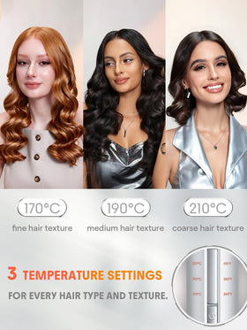 SHEGLAM automatic curling iron gold rotating barrel for versatile curls