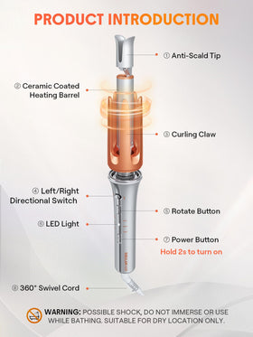 SHEGLAM US plug travel-ready curling iron