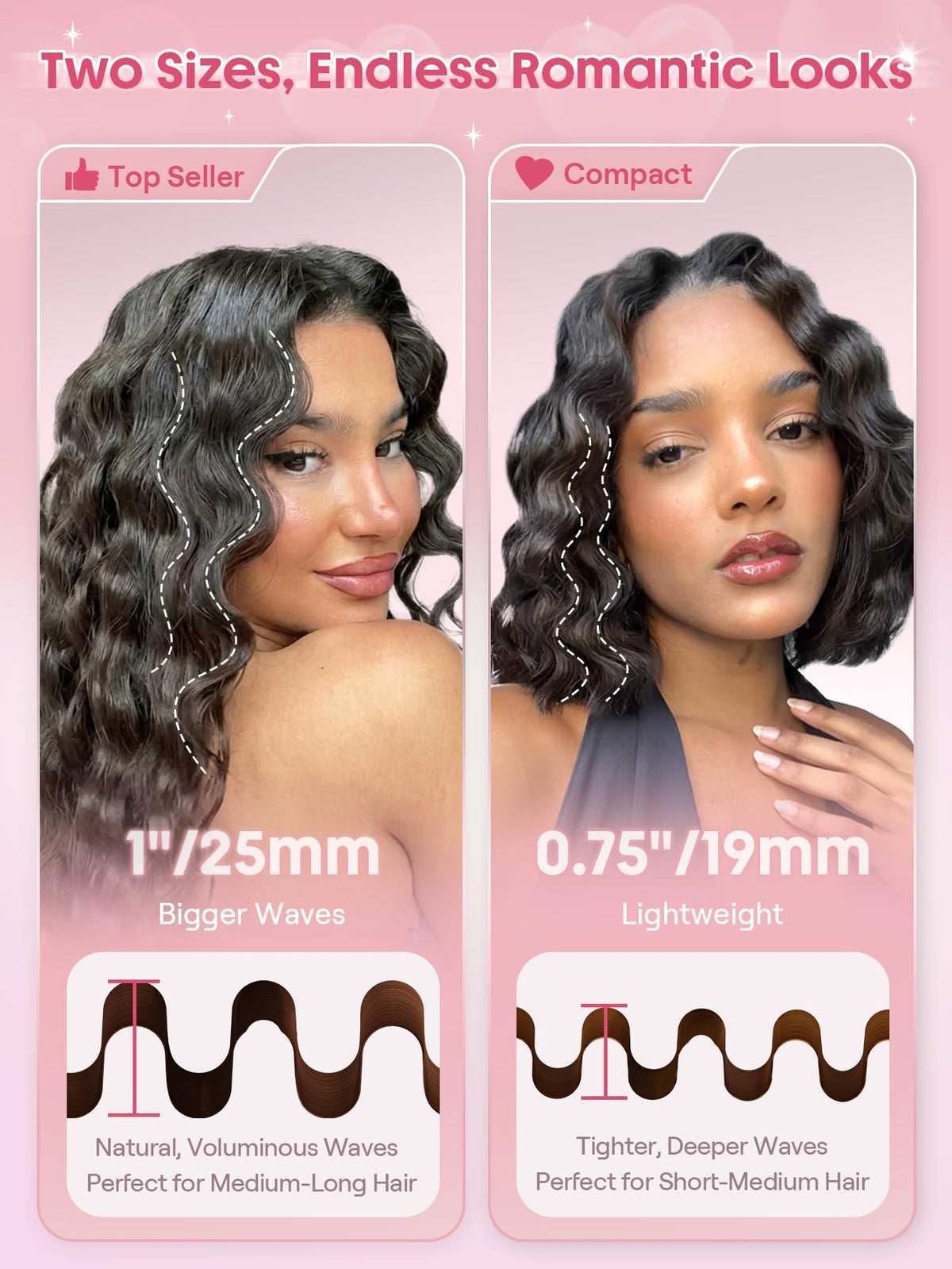 SHEGLAM Heart Hair Clip included to hold hair while styling