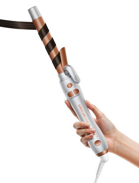 SHEGLAM extralong barrel delivers uniform curls for long hair.